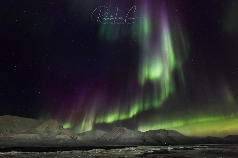 Aurora Boreal en Longyearbyen, Svalbard