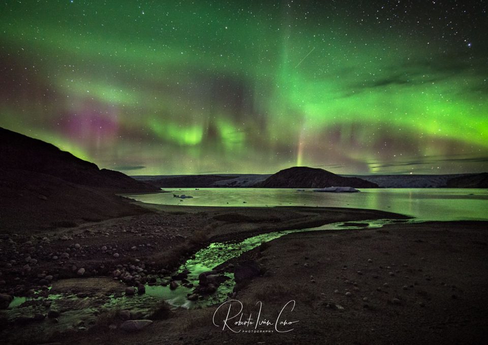 Aurora Boreal en Qalareliq, Groenlandia