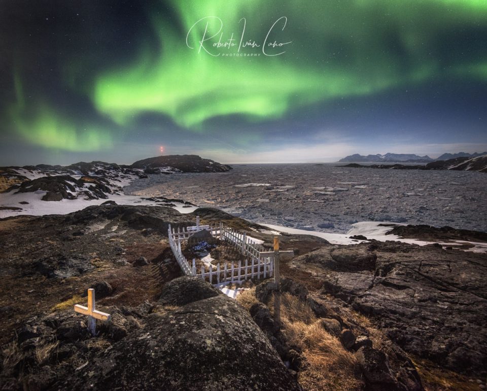 Aurora Boreal en Kulusuk, Groenlandia
