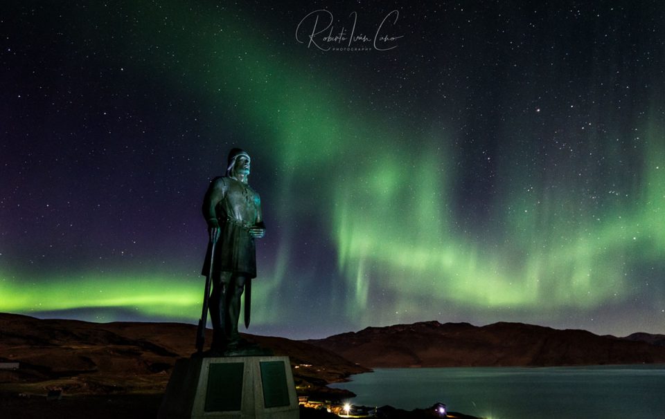 Aurora Boreal en Narsaq, Groenlandia