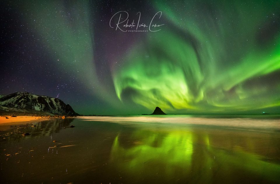 Aurora Boreal en Bleik, Vesteralen