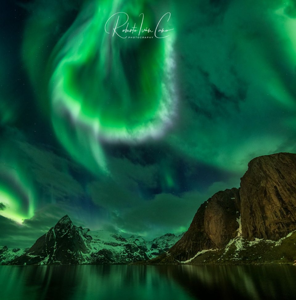 Aurora Boreal en Hamnoi, Lofoten